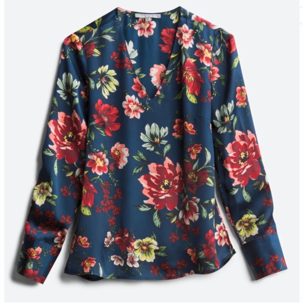 🌺Daniel Rainn (L) Floral Violla Button Detail Blouse🌺